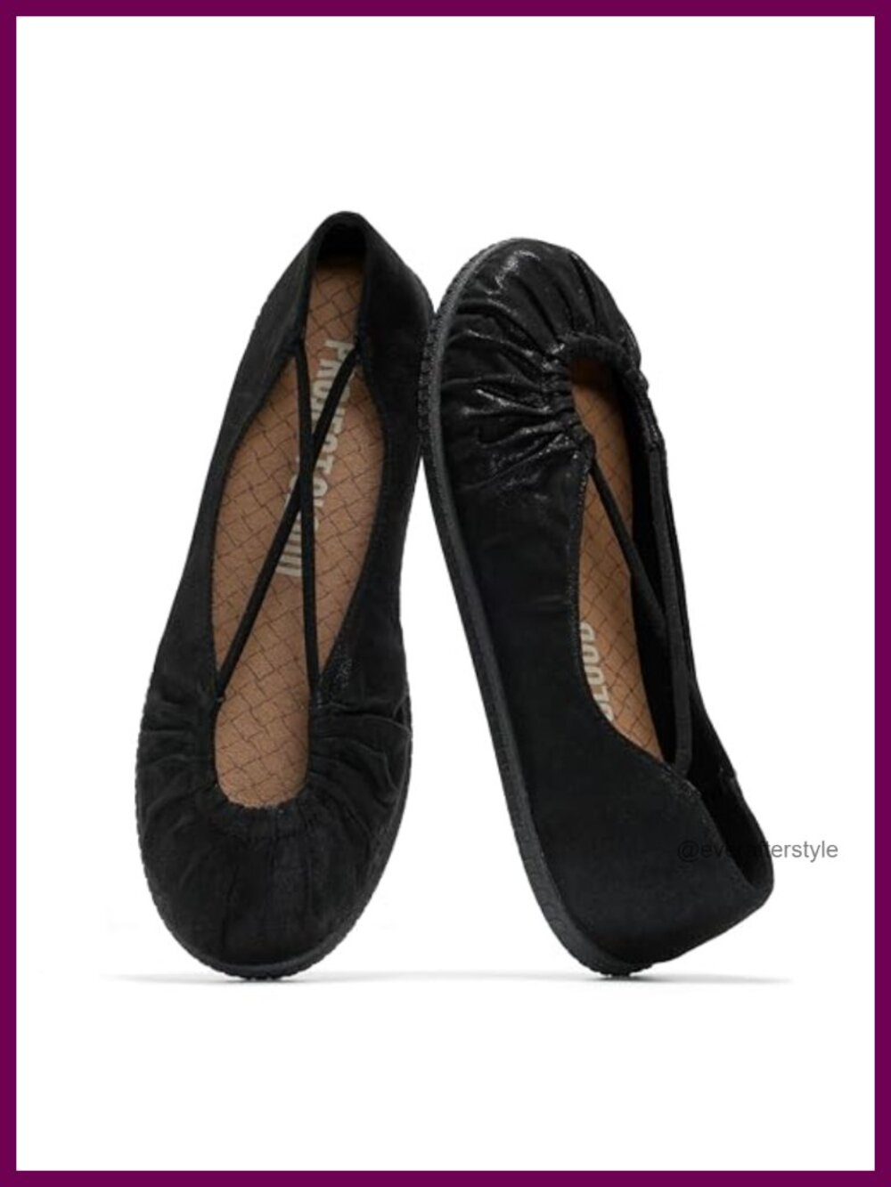 MicroSuede Ballet Flats Lightweight Memory Foam Slip-On Comfort